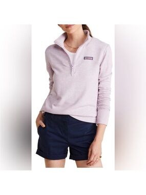 Vineyard Vines Lavender The Shep Shirt Half-Zip Pullover - M